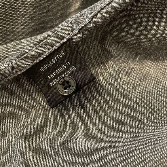 Star Wars Darth Vadar Men's Casual Button Down Shirt Size Medium Gray - Picture 7 of 16